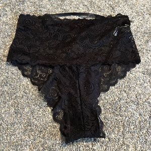 High-waist Black Lace SHEIN Panties. Women’s size X-Large